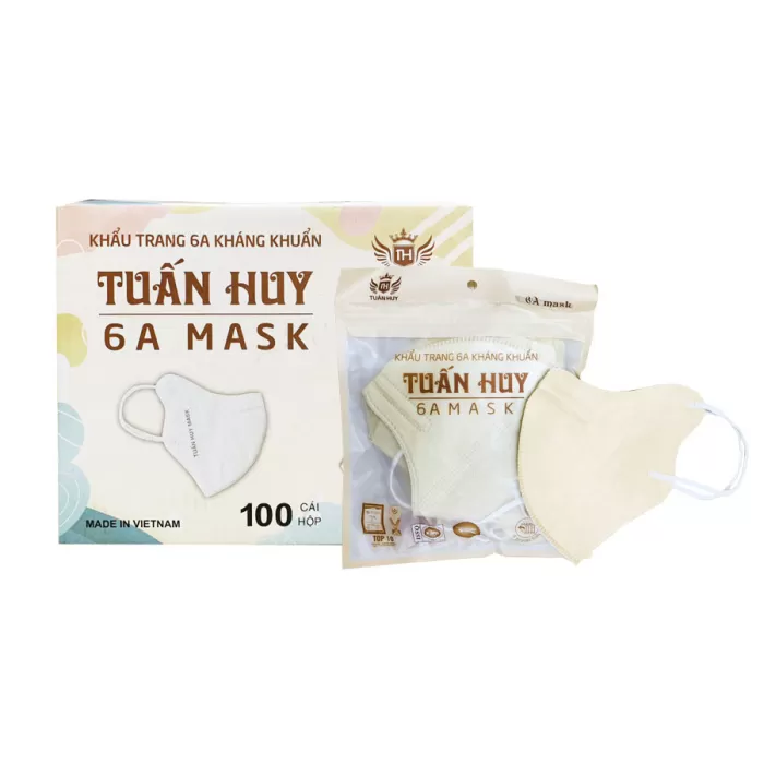 Khẩu Trang 6A Mask Tuấn Huy Be Thùng 100 Cái